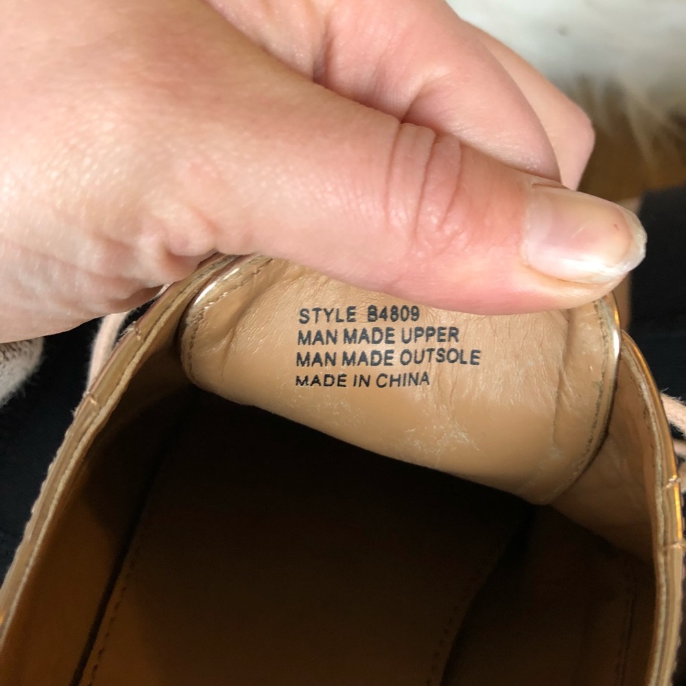 J. Crew Factory Rose Gold metallic oxfords 9.5 - Picture 7 of 7